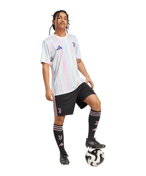 adidas juventus turin prematch trikot weiß
