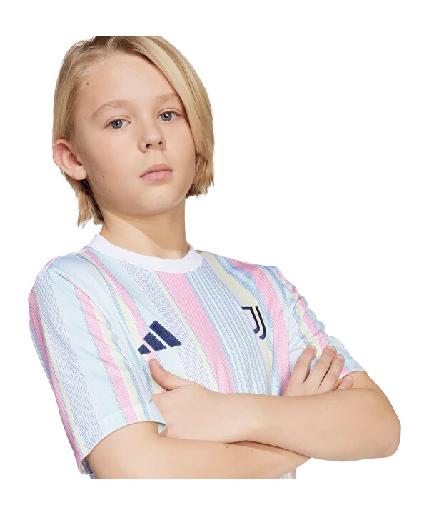 adidas juventus turin prematch trikot kids weiß