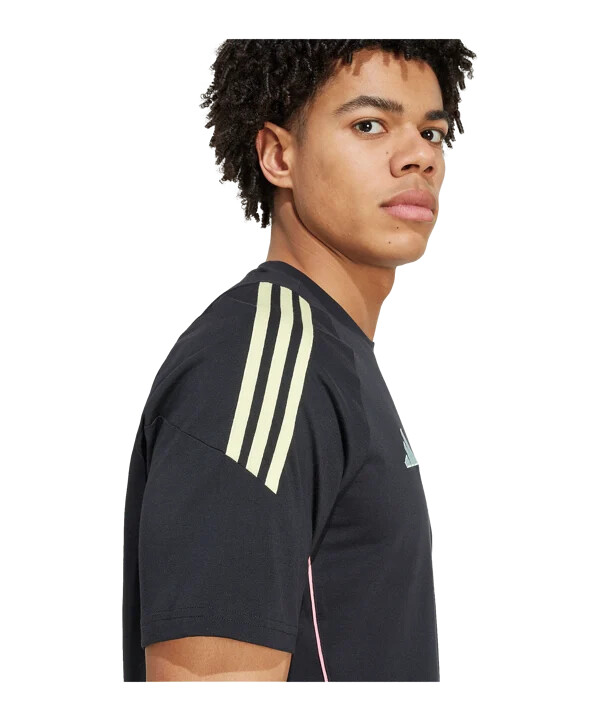 adidas juventus turin t-shirt schwarz