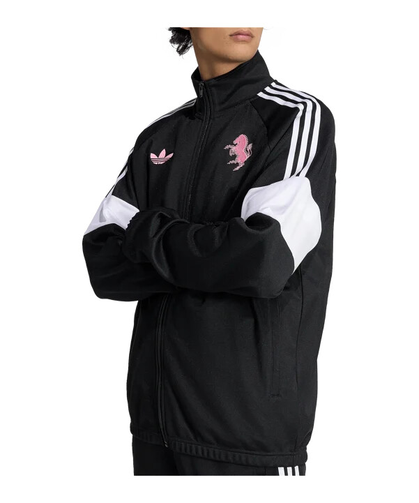 adidas juventus turin lfstlr track sweatshirt schwarz