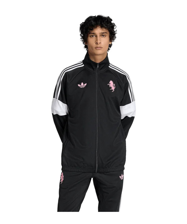 adidas juventus turin lfstlr track sweatshirt schwarz