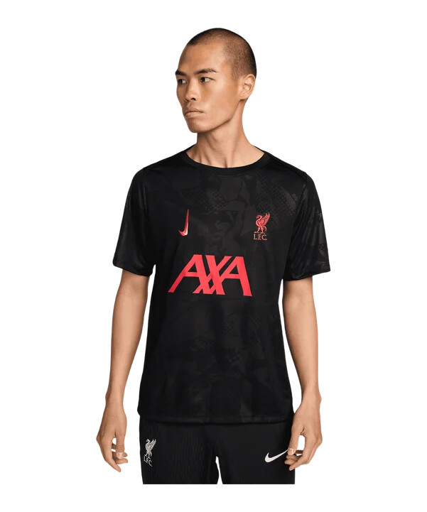 nike fc liverpool academy trainingshirt 3rd schwarz f011