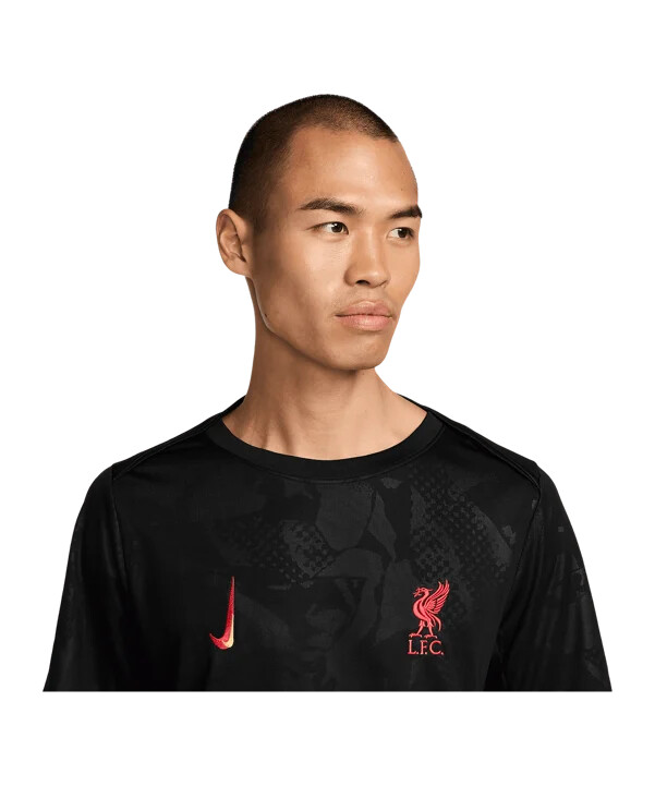 nike fc liverpool academy trainingshirt 3rd schwarz f011
