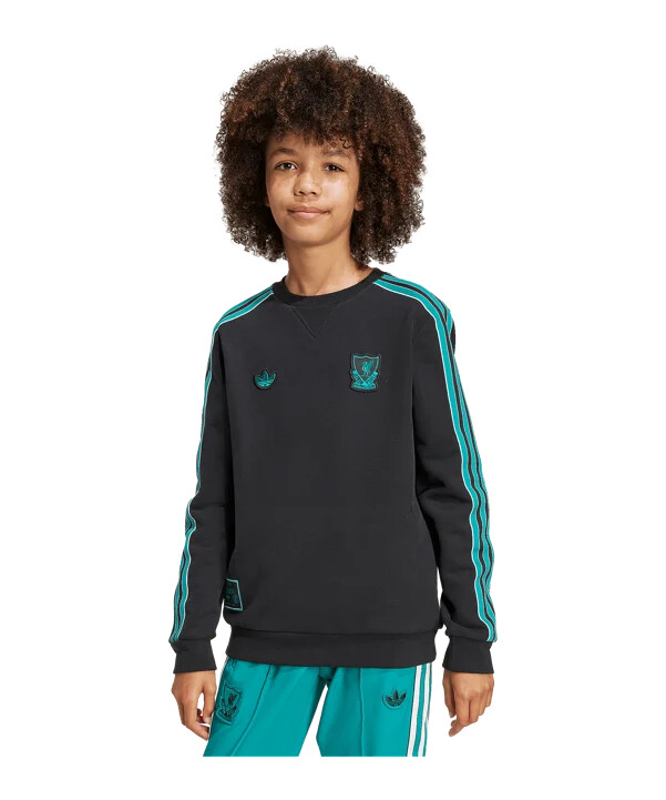 adidas fc liverpool icon sweatshirt kids schwarz