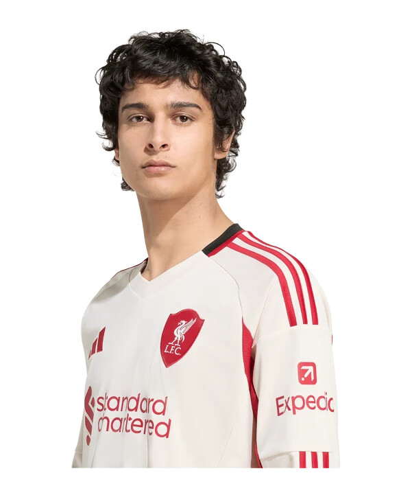 adidas fc liverpool trikot langarm away 20252026 weiß