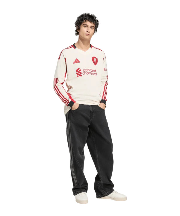 adidas fc liverpool trikot langarm away 20252026 weiß
