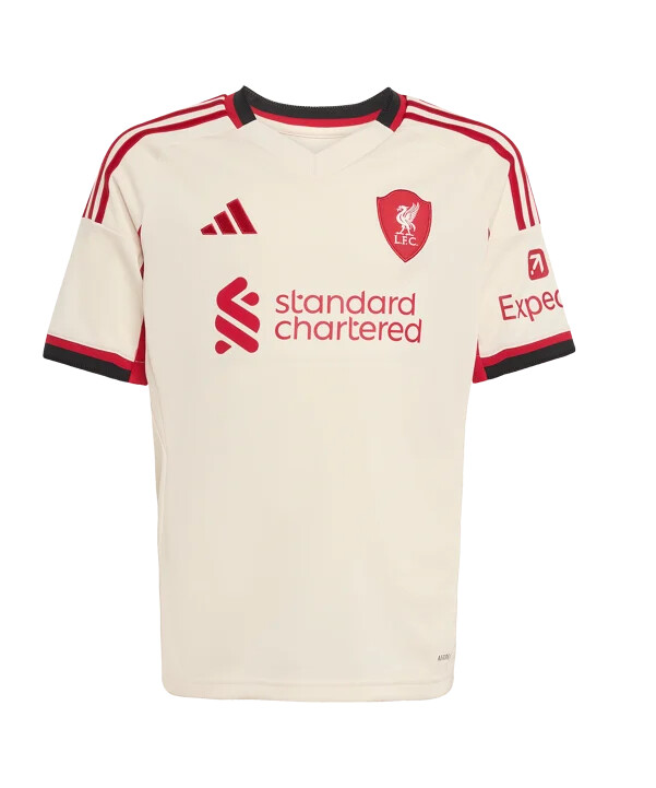 adidas fc liverpool trikot away 20252026 kids weiß