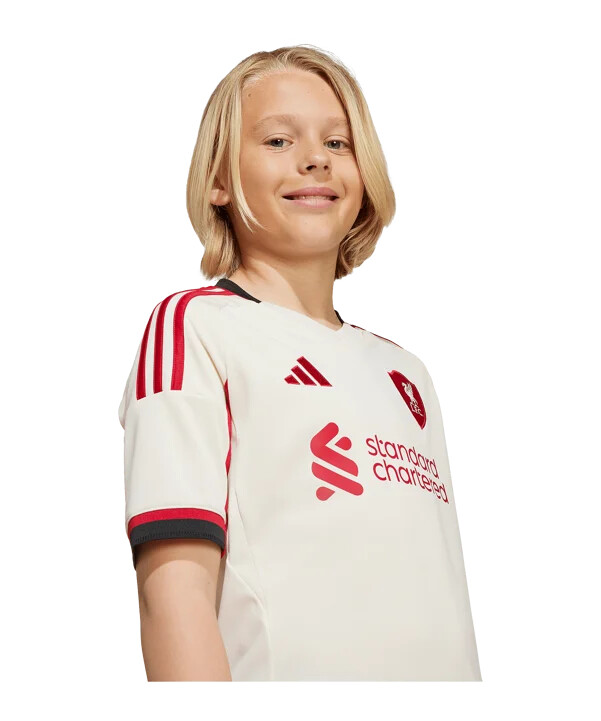 adidas fc liverpool trikot away 20252026 kids weiß