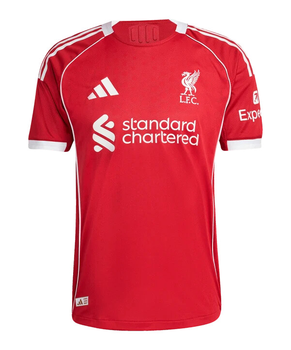 adidas fc liverpool authentic trikot home 20252026 rot