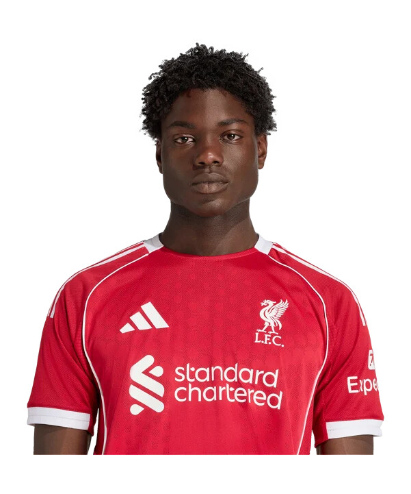 adidas fc liverpool authentic trikot home 20252026 rot