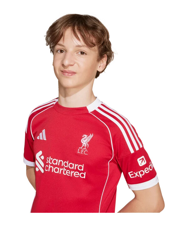 adidas fc liverpool trikot home 20252026 kids rot
