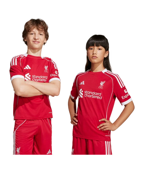 adidas fc liverpool trikot home 20252026 kids rot