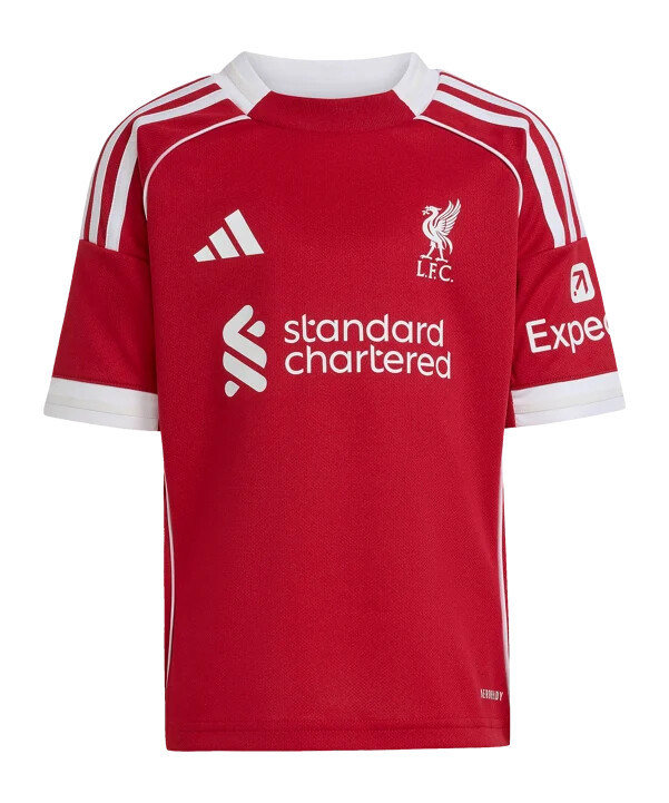adidas fc liverpool trikot set home 20252026 kids rot
