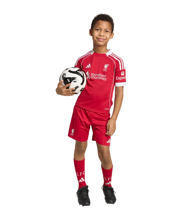 adidas fc liverpool trikot set home 20252026 kids rot