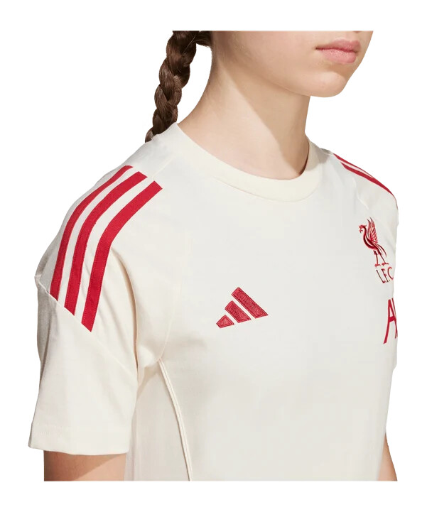 adidas fc liverpool tiro cotton t-shirt kids weiß