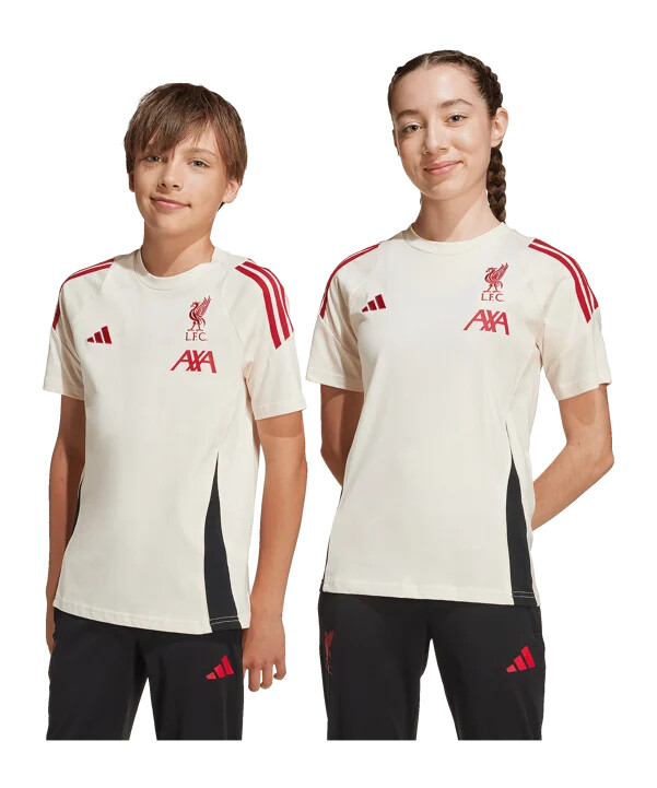 adidas fc liverpool tiro cotton t-shirt kids weiß