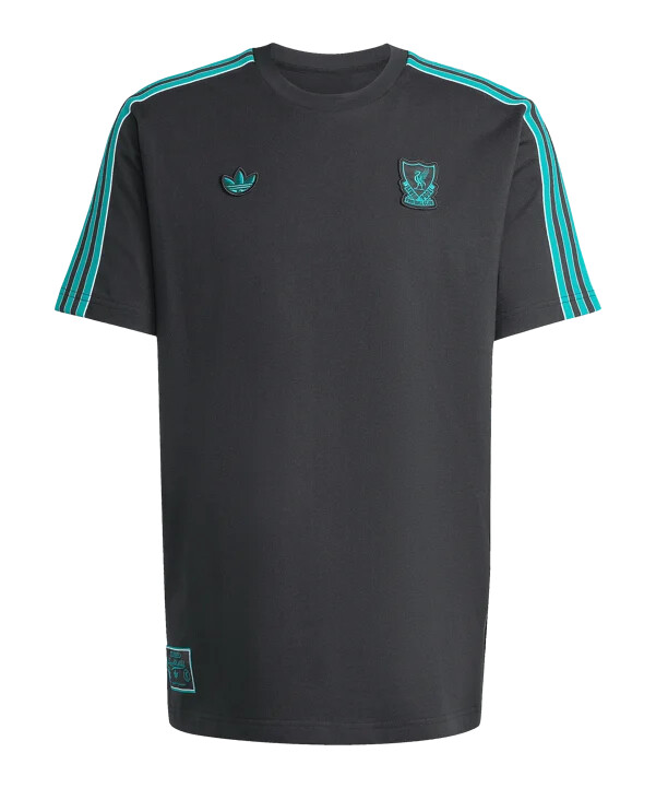 adidas fc liverpool icon t-shirt schwarz