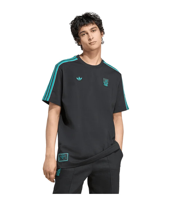 adidas fc liverpool icon t-shirt schwarz