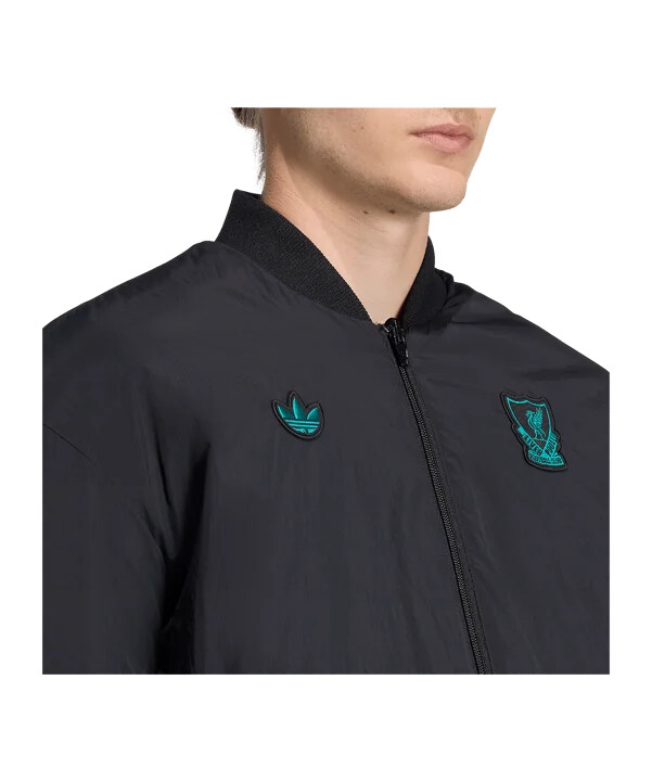 adidas fc liverpool icon jacke schwarz