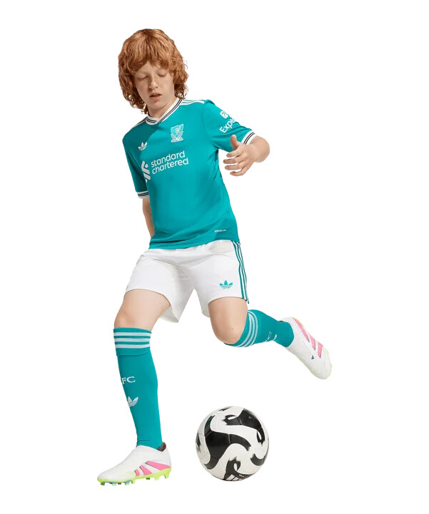 adidas fc liverpool short 3rd 20252026 kids weiß