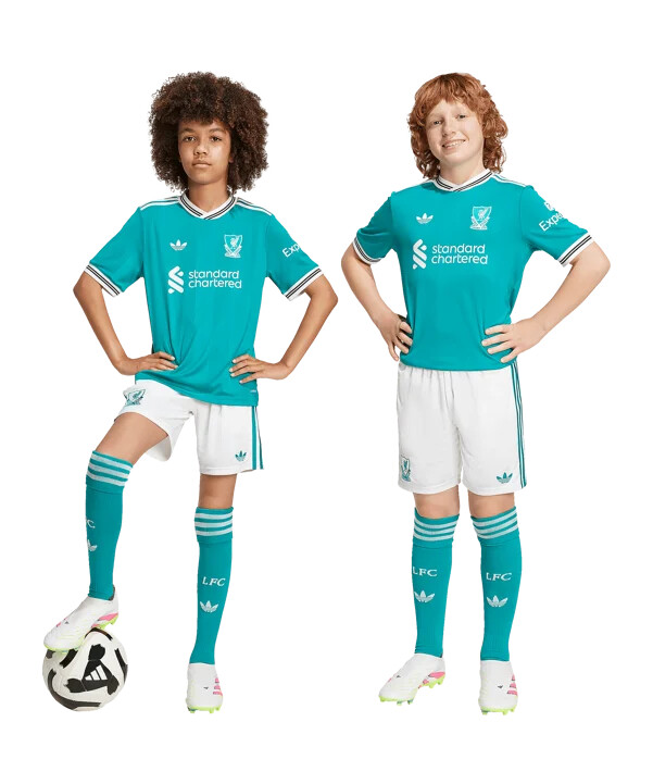 adidas fc liverpool short 3rd 20252026 kids weiß