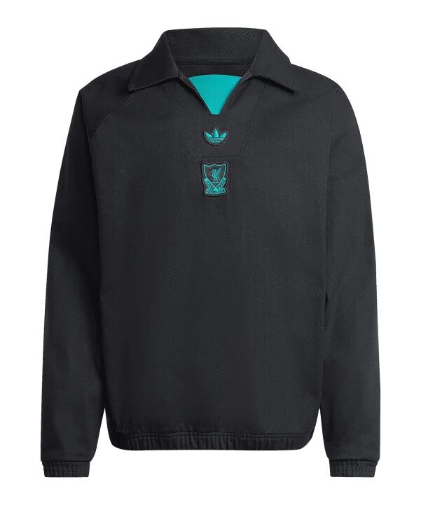 adidas fc liverpool icon drill sweatshirt schwarz