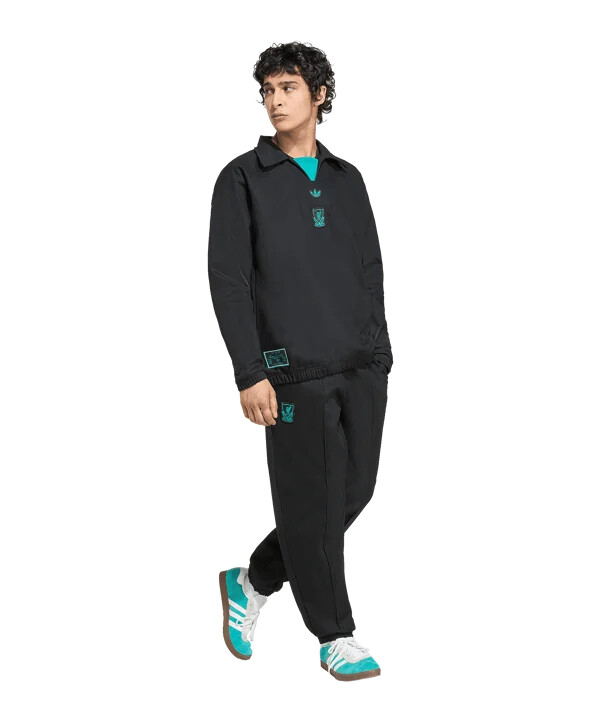 adidas fc liverpool icon drill sweatshirt schwarz