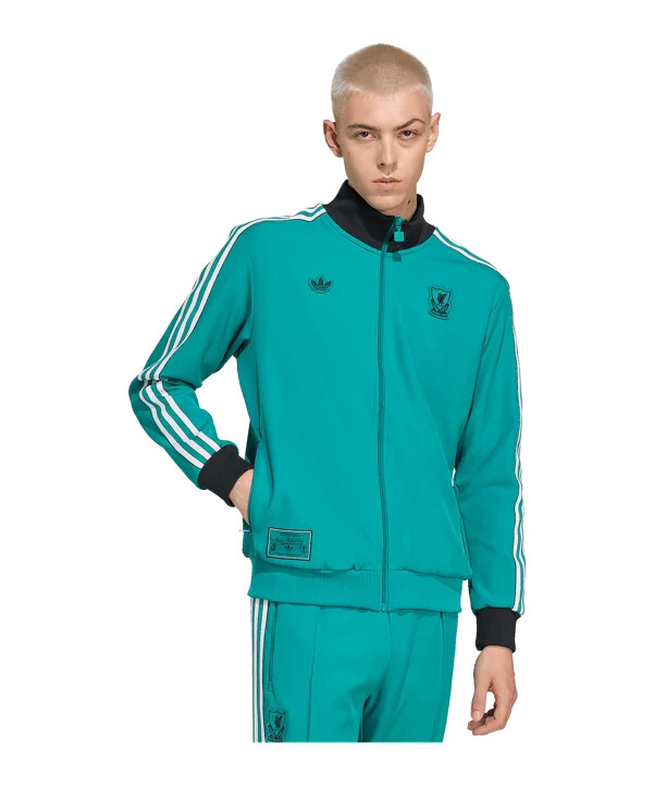 adidas fc liverpool icon track sweatshirt grün
