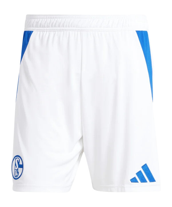 adidas fc schalke 04 short home 20242025 weiss blau