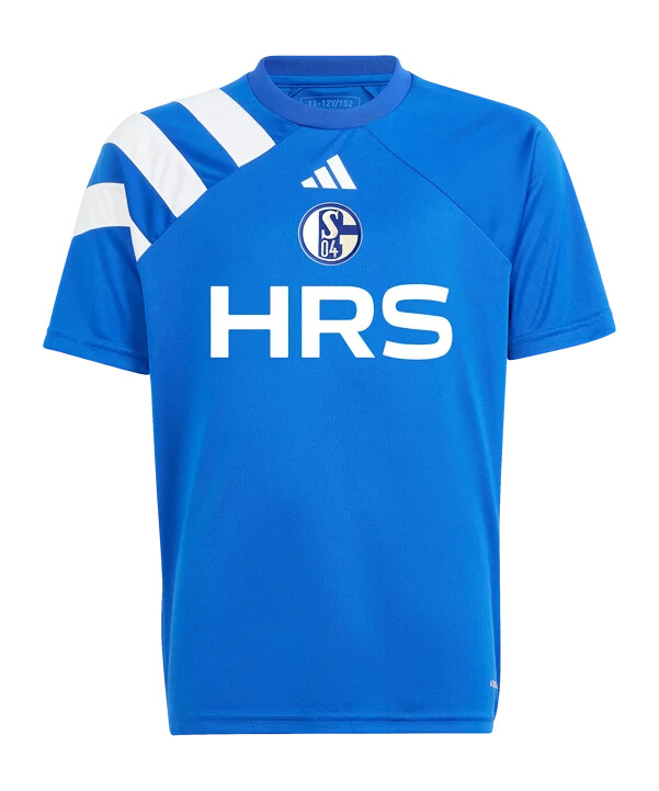 adidas fc schalke 04 prematch shirt 20242025 kids blau
