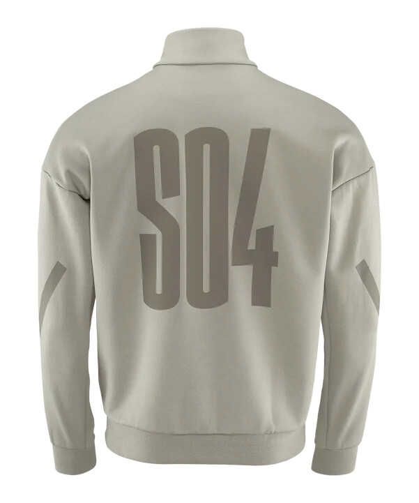 adidas fc schalke 04 halfzip sweatshirt beige