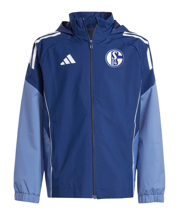 adidas fc schalke 04 regenjacke kids blau