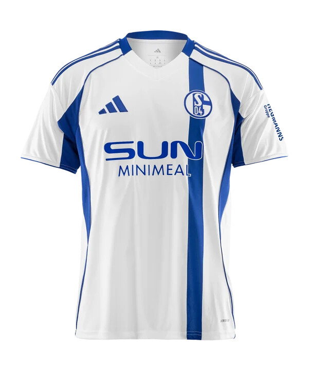 adidas fc schalke 04 trikot away 20252026 damen weiß