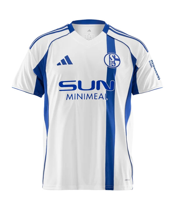 adidas fc schalke 04 trikot away 20252026 kids weiß