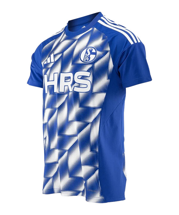 adidas fc schalke 04 prematch trainingsshirt blau