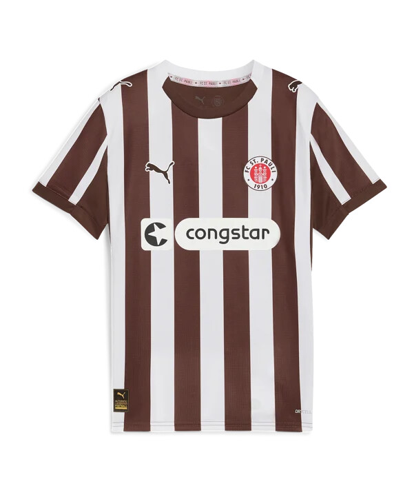 puma fc st. pauli trikot home 20252026 kids braun f01