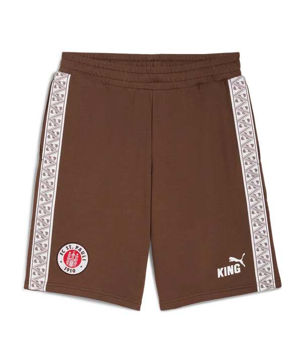 puma fc st. pauli king sweat short braun f01