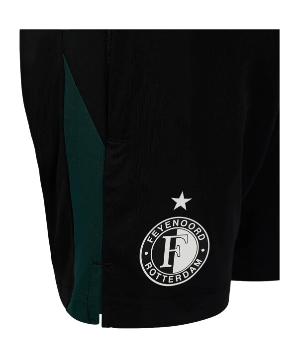 castore feyenoord rotterdam pro coaches short kids schwarz f092