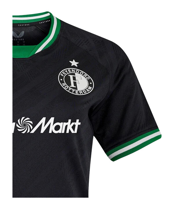 castore feyenoord rotterdam trikot away 20242025 kids schwarz f010