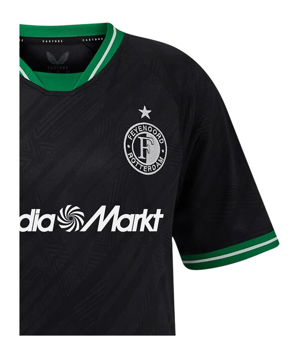 castore feyenoord rotterdam trikot away 20242025 kids schwarz f010
