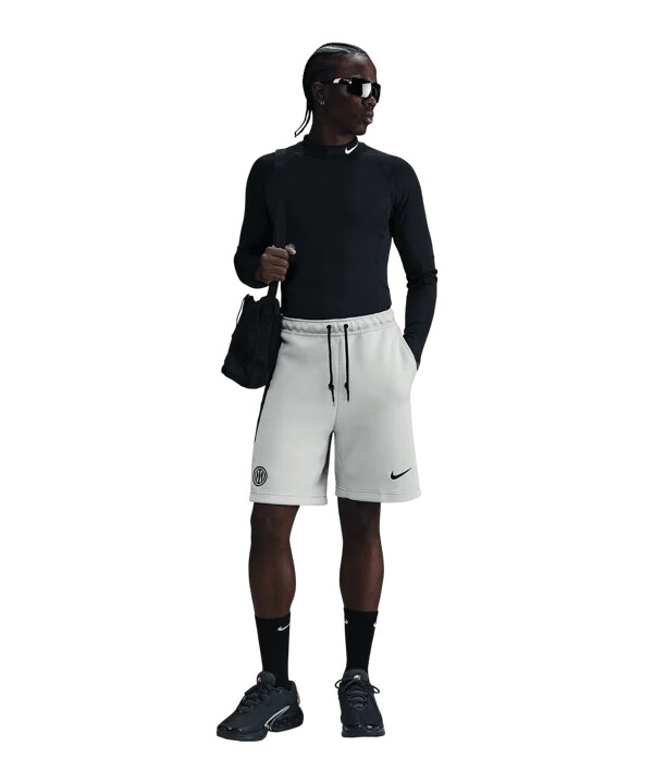 nike inter mailand tech fleece short grau f092