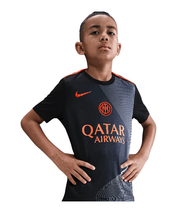 nike inter mailand trainingsshirt kids schwarz f010