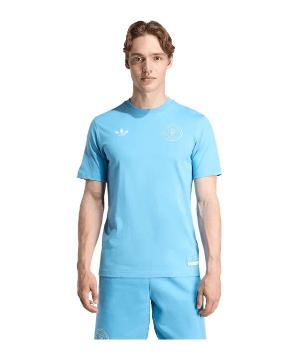 adidas inter miami t-shirt blau