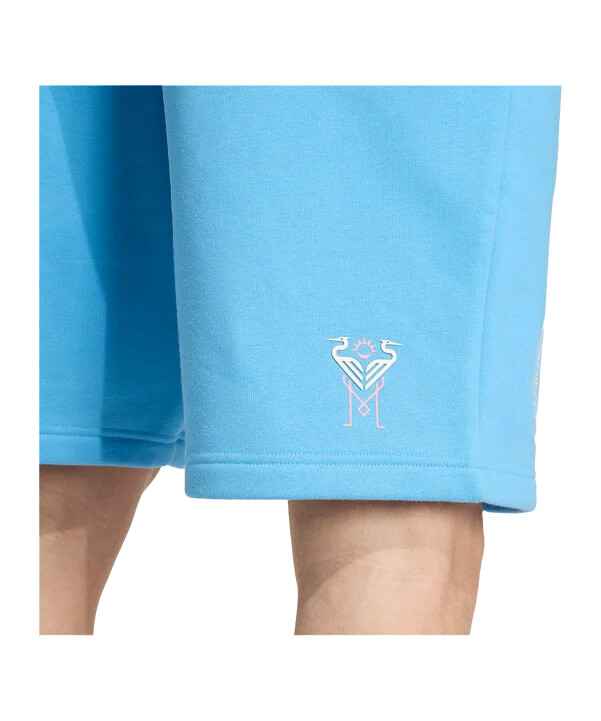 adidas inter miami travel short blau