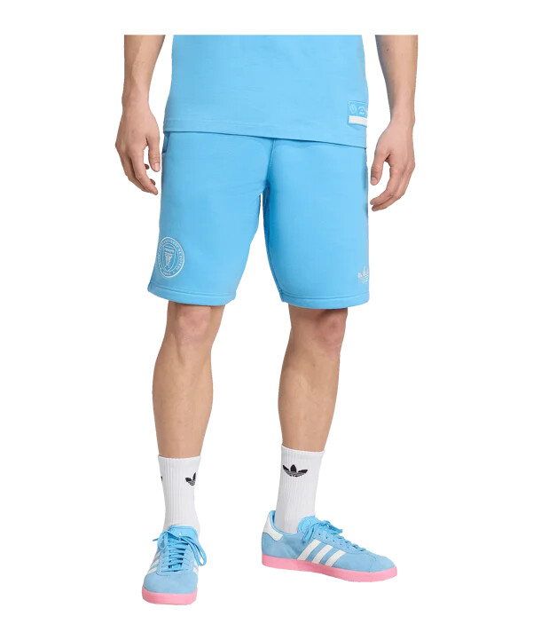 adidas inter miami travel short blau