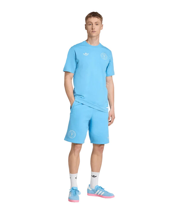 adidas inter miami travel short blau