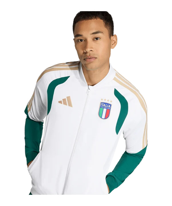 adidas italien präsentationsjacke weiß