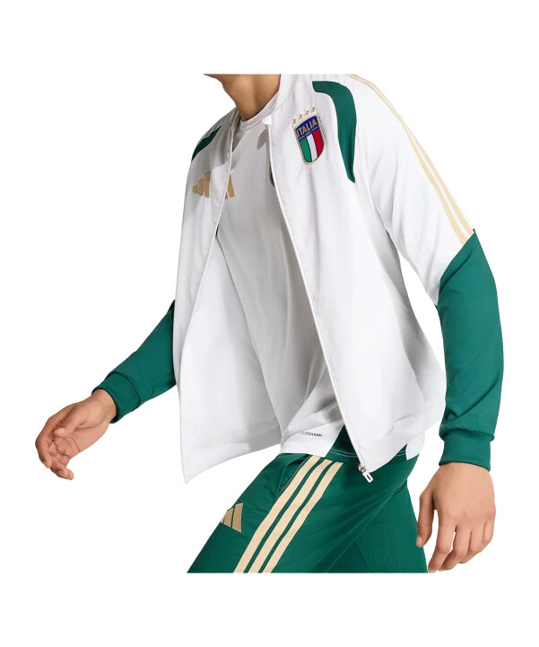 adidas italien präsentationsjacke weiß