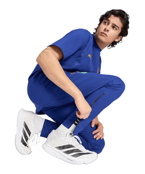 adidas italien tiro travel hose blau