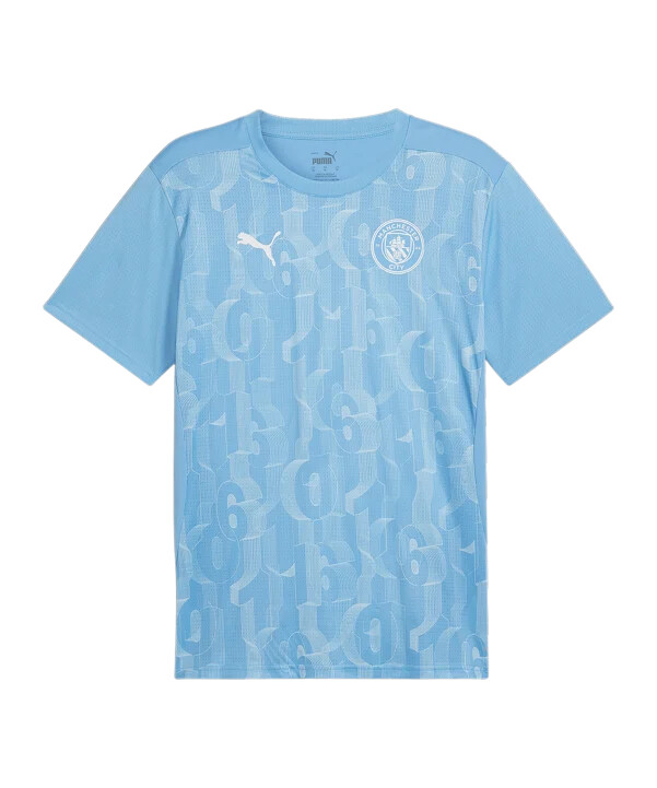 puma manchester city prematch shirt 2425 blau f21